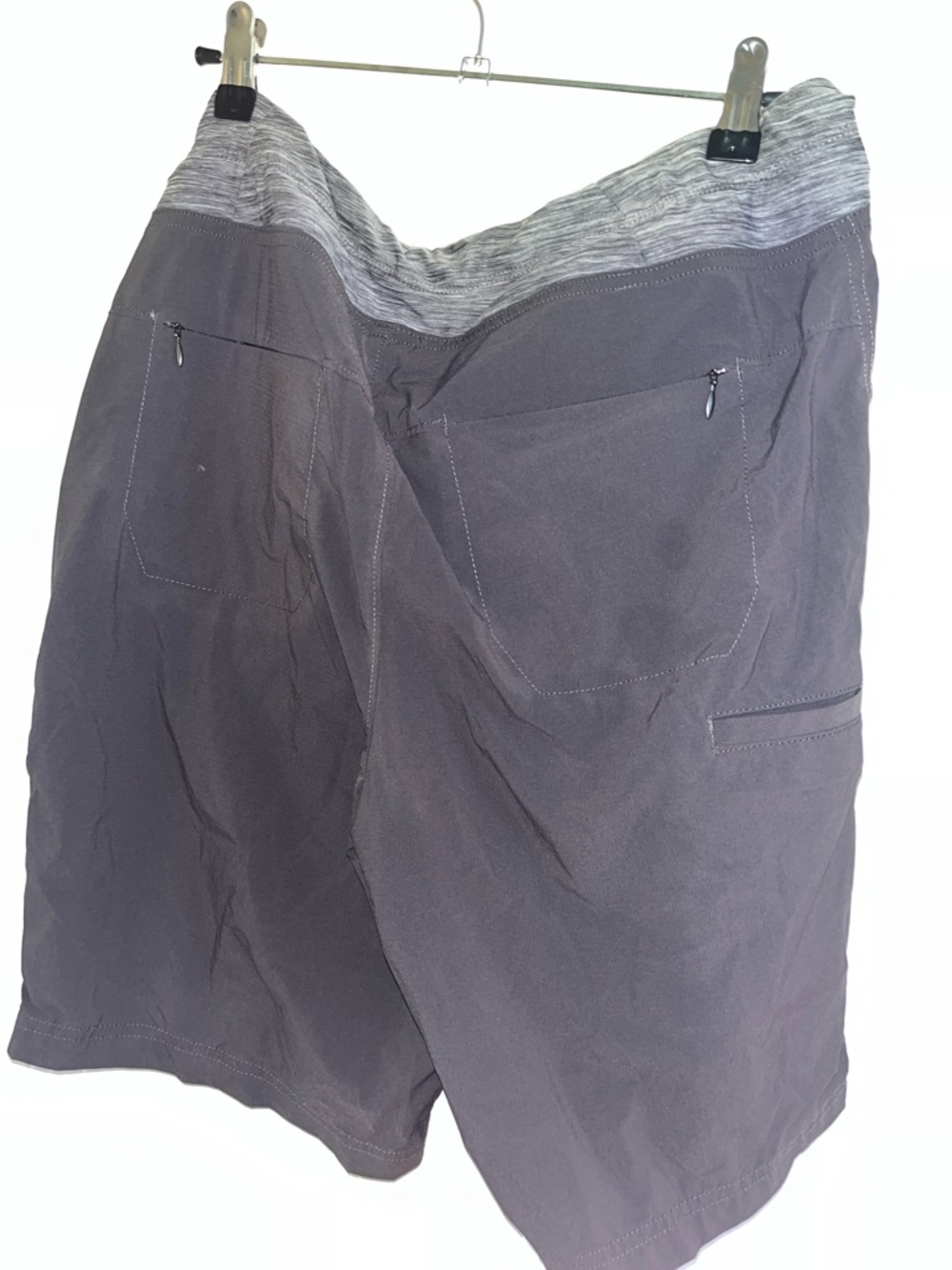 Duluth gray grey quick dry Pull-On Shorts with Heathered Waistband size 10 - Picture 3 of 3